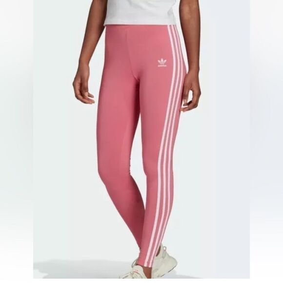 Adidas 3 Stripes Tights in Pink Size Small | Cotton |Jimmy Jazz rose tone S - Picture 12 of 15